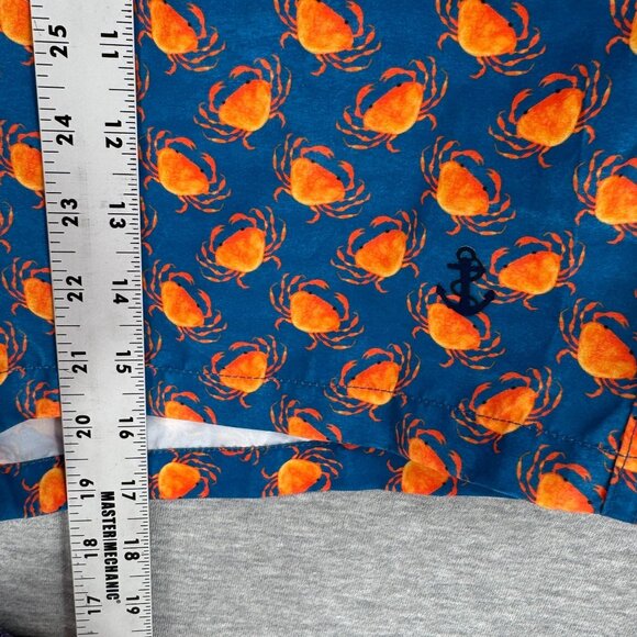 Retromarine NYC Mens Luxury Swim Trunks Shorts Size 34 Novelty Crabs Pockets - Picture 12 of 15